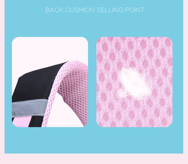 New Korean Primary PU leather School Bag 2023 Fashion Cute Girls With Cute Cat Orthopaedic Waterproof Backpack_voghion.com
