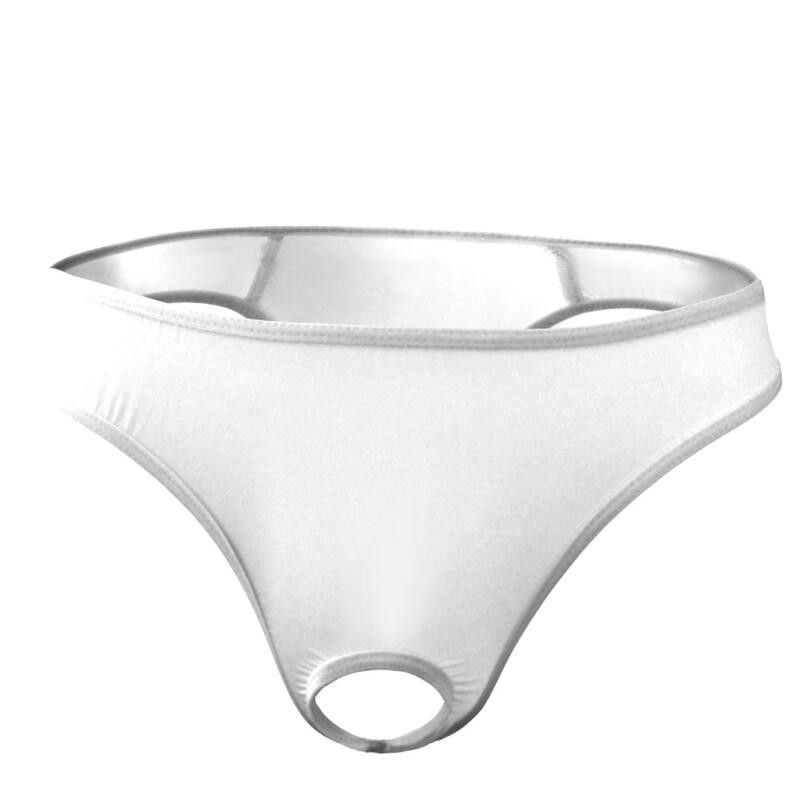 Sexy Men's Lingerie Briefs With Hole Invisible Thong Gay Low Waist Bikini, Dental Floss_voghion.com