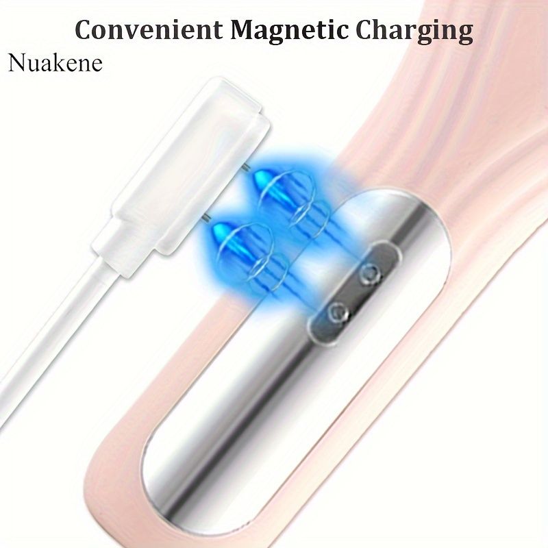 Spazzola detergente viso in silicone ricaricabile con riscaldamento a temperatura costante e massaggio a vibrazione impermeabile, ideale per la pulizia dei pori - Adatto f_voghion.com
