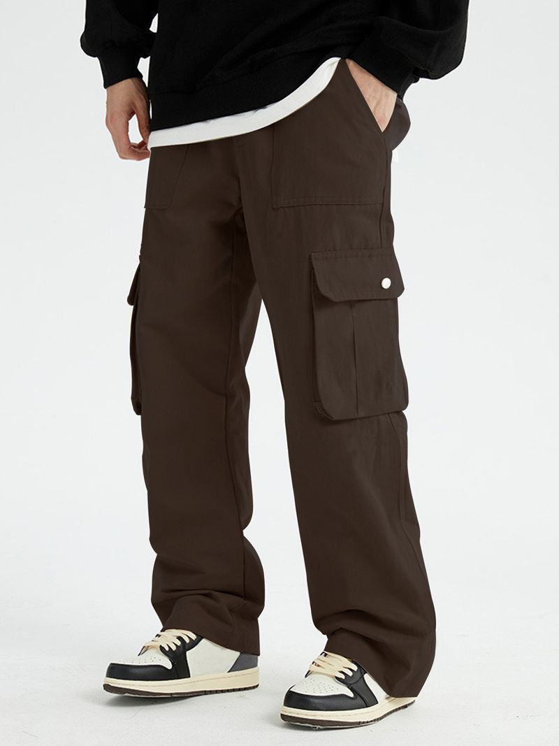 Herrenbekleidung Plus Size Casual Overalls Frühling und Herbst Neue Retro Lose Weite Bein Gerade Hose_voghion.com