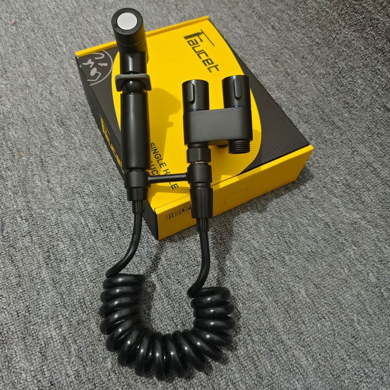 One in two out toilet companion flushing spray gun faucet stainless steel toilet, bathroom, pressurized household use_voghion.com