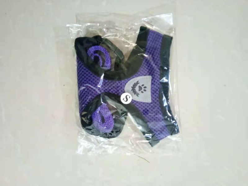 Vest-Style Pet Set Leash Breathable Mesh Dog Harness_voghion.com