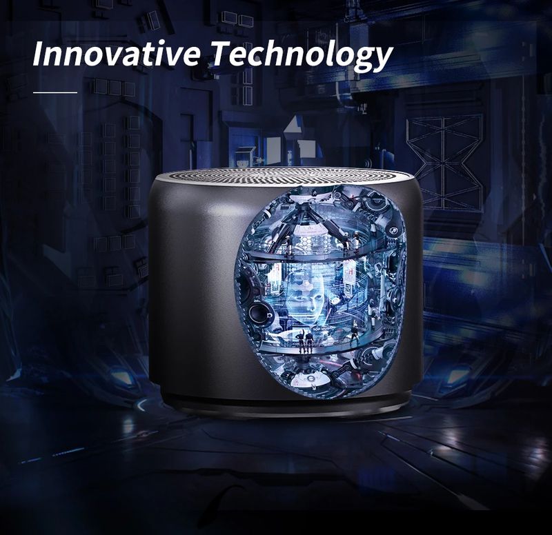 A106 Pro Mini Portable Wireless Bluetooth-5.0 Speaker Custom Bass Radiator IPX7 Waterproof Metal Speakers Travel Case_voghion.com