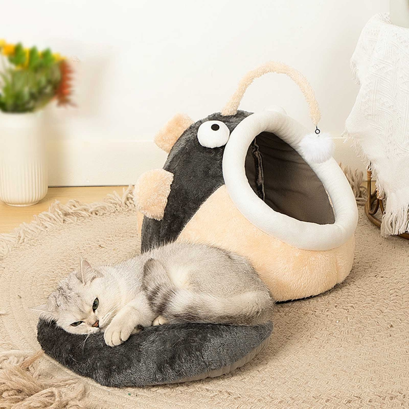 for Cat Cave Bed Tent For Indoor Small Dog & For Cat Non Slip House With Thick C_voghion.com