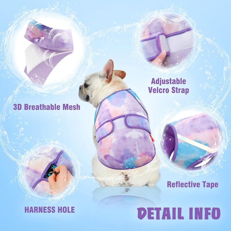 Summer Outdoor Sun Protection Pet Dog Cooling Vest Breathable Multi-Color Options_voghion.com