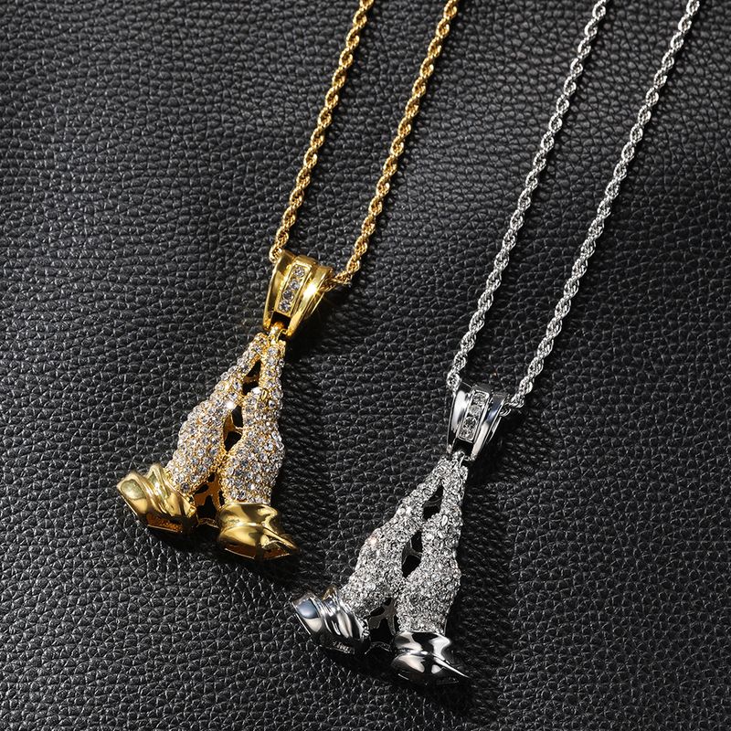 Męska biżuteria niszowa, ręcznie składany wisiorek z diamentami, łańcuszek do swetra, metalowy naszyjnik w stylu retro, męski, akcesoria ze stopu metali_voghion.com