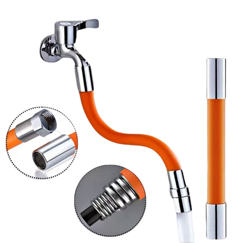 Tubo flessibile rotante per prolunga universale per rubinetto antispruzzo da cucina e per uso domestico_voghion.com
