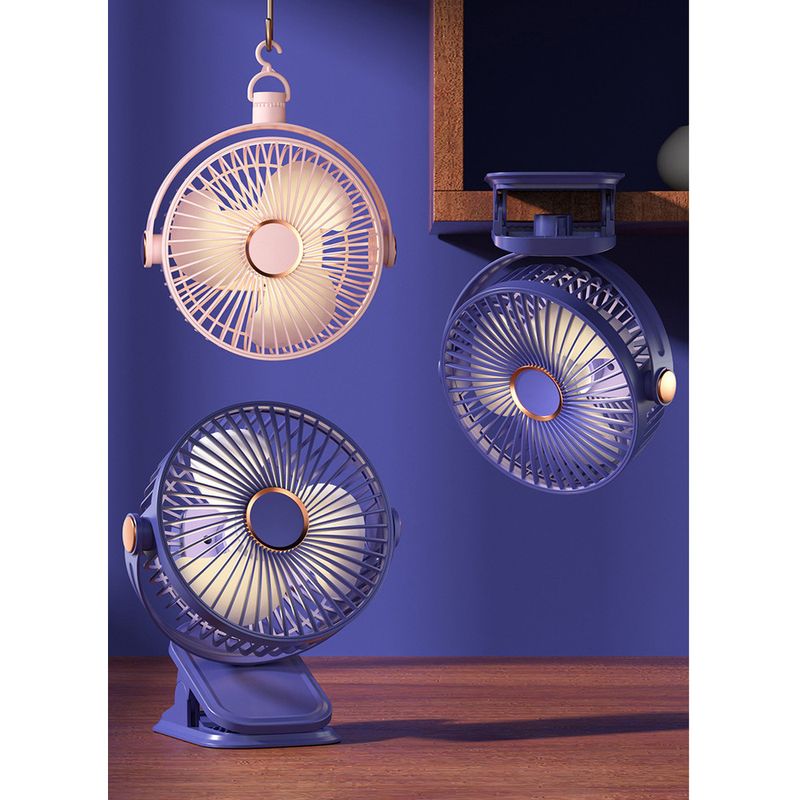 Wiederaufladbarer Mini-Clip-Ventilator über USB – leise, tragbare Kühlung für Wohnheim, Büro und Schreibtisch_voghion.com