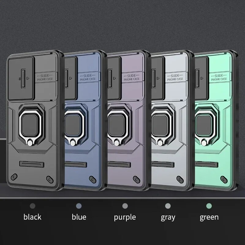 Pouzdro Armor pro Samsung Galaxy S24 Ultra S23 Plus, ochranný kryt, posuvný objektiv, fotoaparát s kroužkem, držák do auta, skořepina, Coke_voghion.com