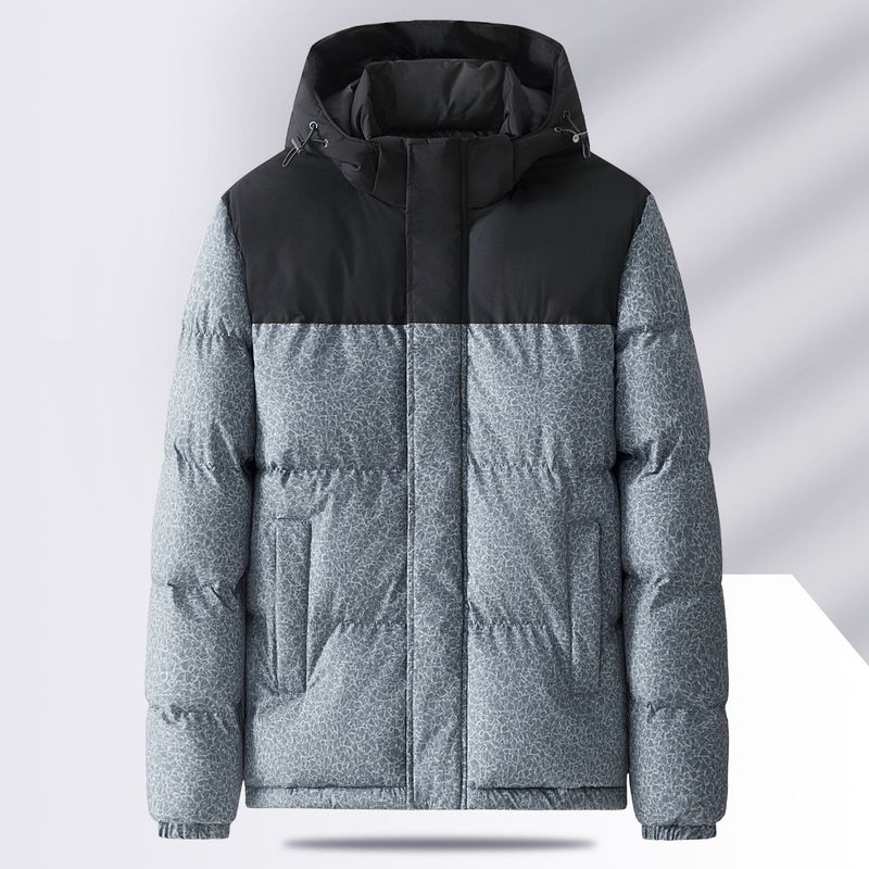 Men's Autumn Winter Trendy Short Thickened Warm Puffer Jacket Feather Cotton Coat Customizable_voghion.com