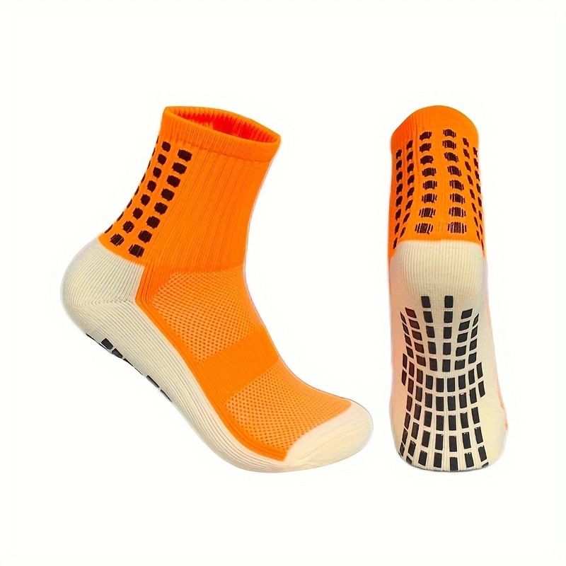Calzini da uomo, a tubo medio, alti, per esterni, con fondo in asciugamano, calzini sportivi da calcio, da corsa, antiscivolo, per adulti, per uomo e donna, traspiranti, ad asciugatura rapida_voghion.com