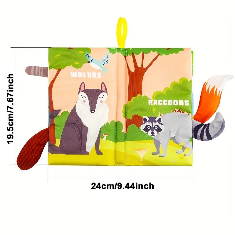 1 libro para bebés recién nacidos de 0 a 6 meses, libro suave para tocar y sentir, juguetes para niños, rompecabezas, juguetes Montessori_voghion.com