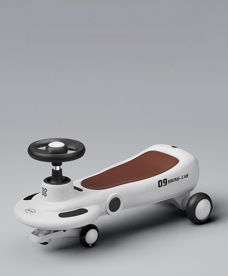 Children's Twist Parent-Child Ride Along Long Handle Anti-Rollover Ride-On Car For Adults Hot-Selling Flashing_voghion.com