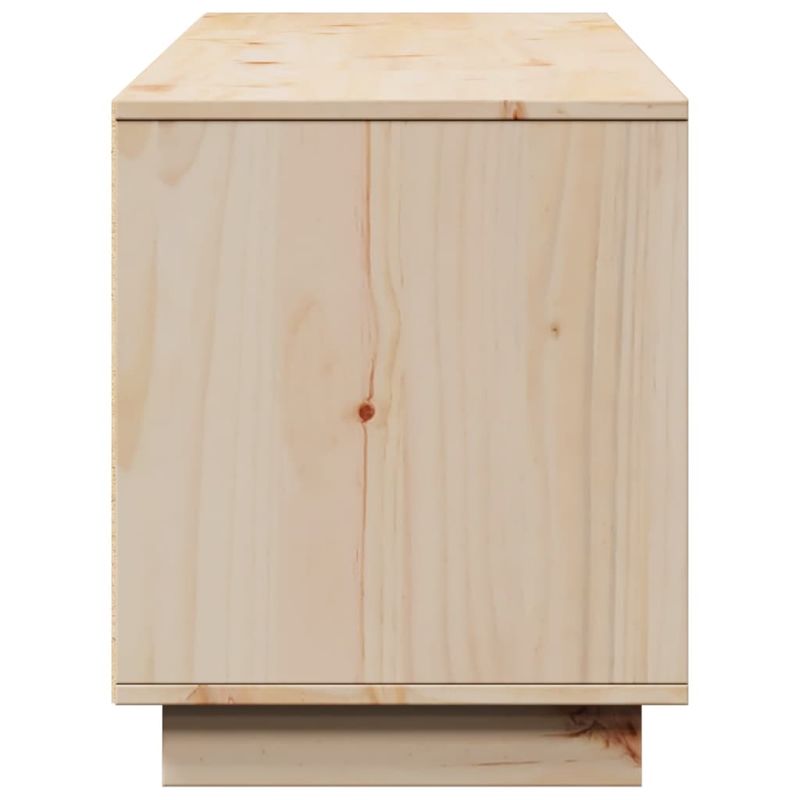 TV-Schrank 156x37x45 cm Massivholz Kiefer_voghion.com