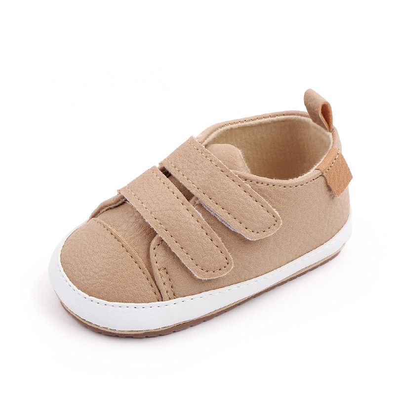 Mère et enfants printemps et automne chaussures bébé 3-6-12 mois bébé double Velcro chaussures enfant en bas âge chaussures bébé M22-13_voghion.com
