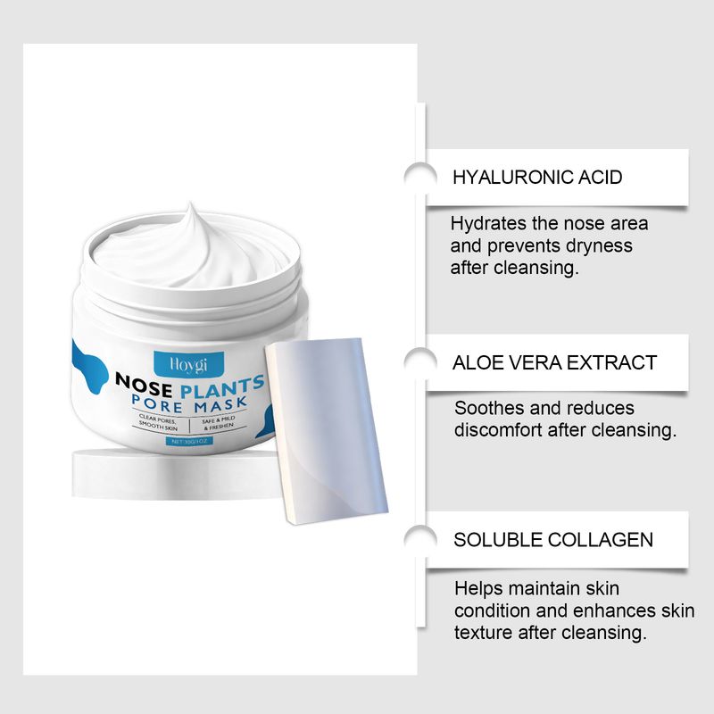 HOYGI Gentle Pore Cleansing Blackhead Acne Care Refreshing Delicate Peel-off Nose Mask_voghion.com