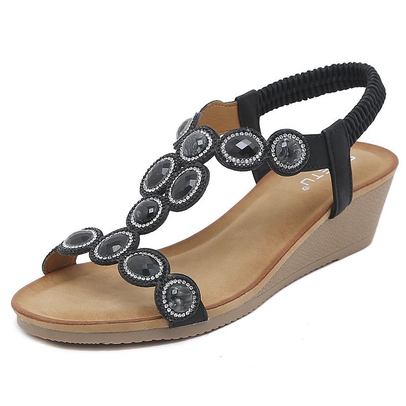 3217-2 Nuevas sandalias de tacón alto con diseño de diamante de agua Simia Storm Ethnic 2024_voghion.com