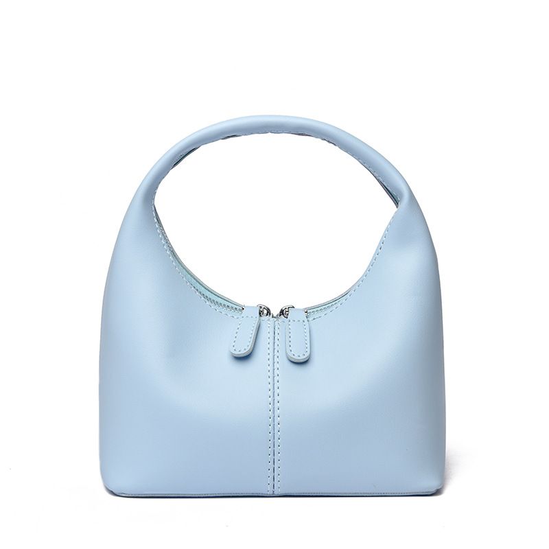 Sac à bandoulière Hobo élégant pour femme - Petit sac à main en cuir PU souple avec fermeture à glissière, plusieurs poches, léger et_voghion.com