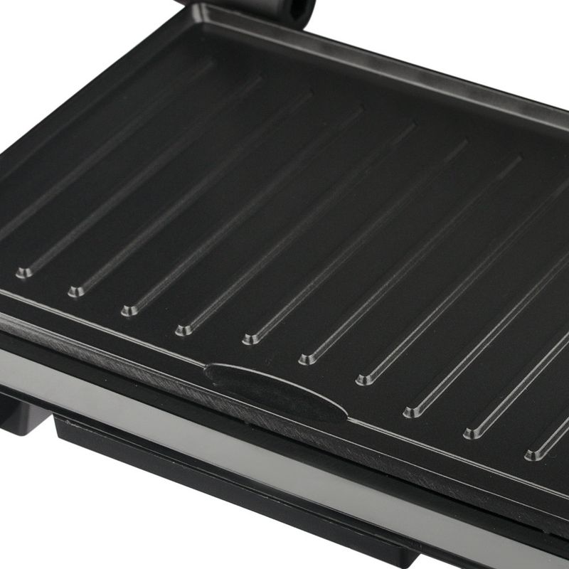 220V Steak And Panini Grill, Breakfast Machine For Sausages, Burgers, And Sandwiches, Double-Sided Electric Toaster With Non-Stick Plates_voghion.com