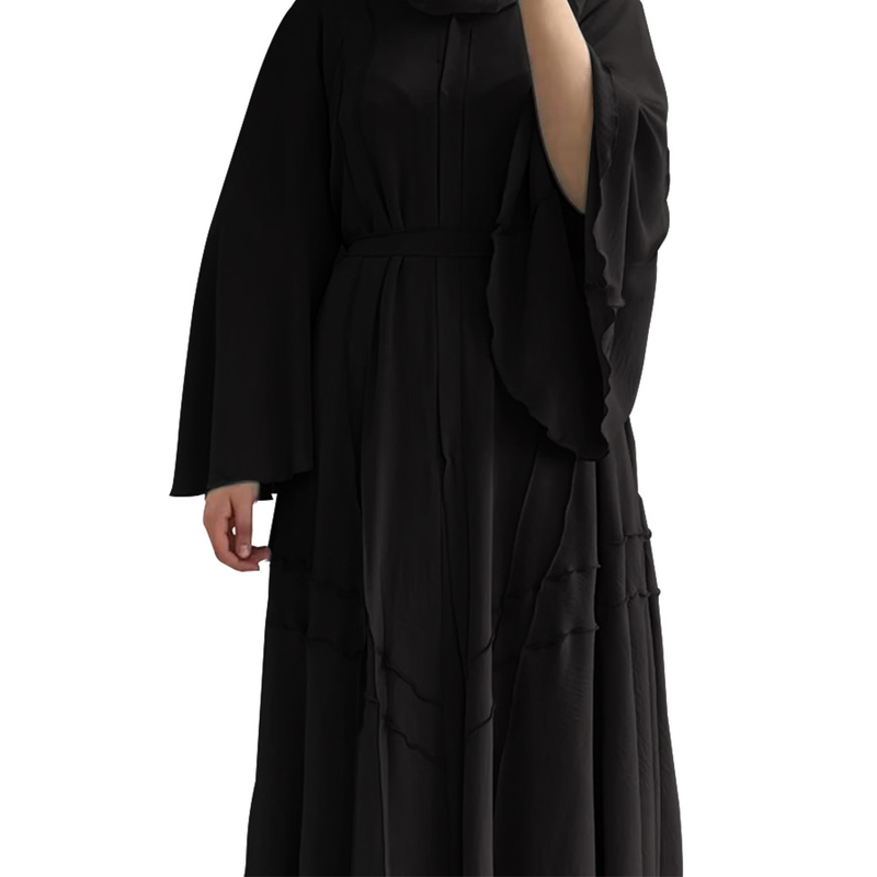 Dubaj, Bližnji vzhod, enobarvna, elegantna dolga obleka na jopico_voghion.com