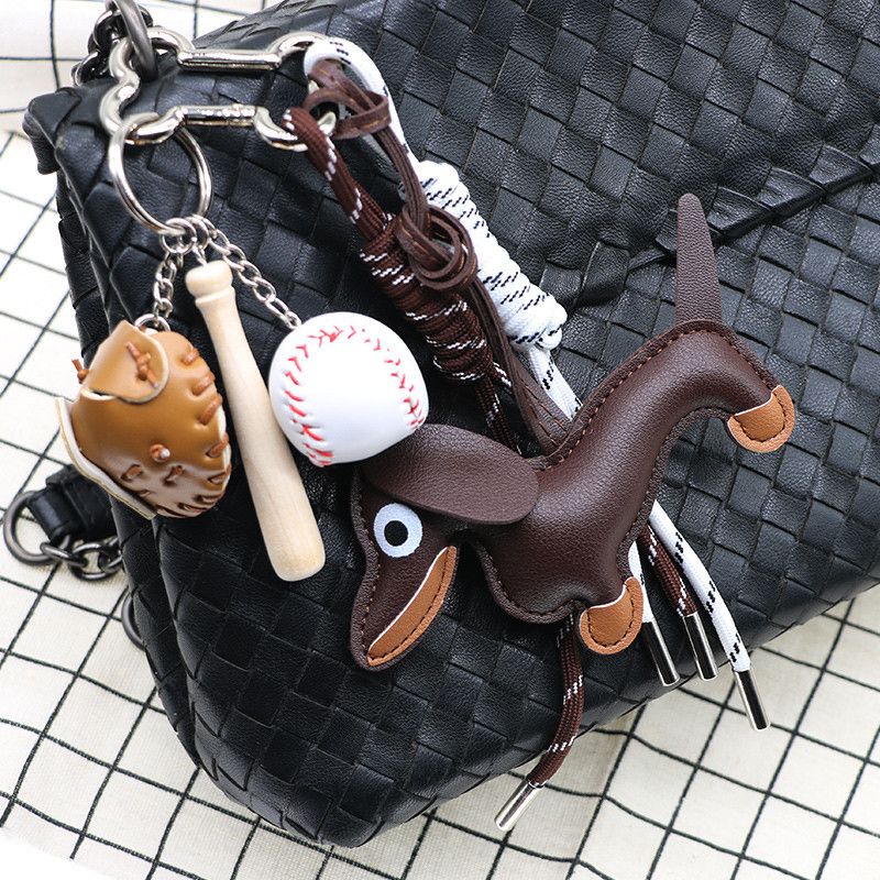 Bag Charm New Cartoon Personality Keychain Bag Pendant Series Dachshund Animal Shape Bag Pendant Decoration Wholesale_voghion.com