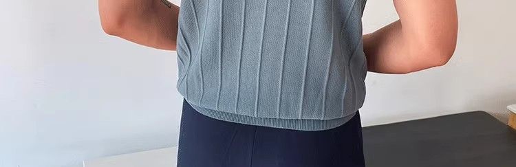 Férfi ruházat Póló férfi nyári új kerek nyakú póló félujjú férfi rövid ujjú vékony változatú alsó ing gyapjú póló_voghion.com