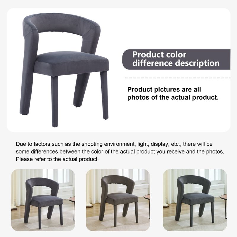 Neuheit Sessel, Loungesessel, Polsterstühle, Einzelsofa, Wannenstuhl, Einzelner Stuhl, 59x60x79 Cm, Samt, Tragfähigkeit 150 Kg, Grau_voghion.com