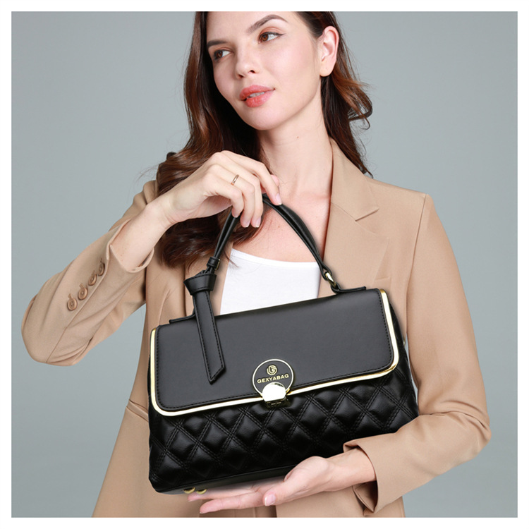 Borse borse a tracolla da donna di fascia alta borse da donna con motivo a rombi di grande capacità borse a tracolla versatili da donna primaverili_voghion.com