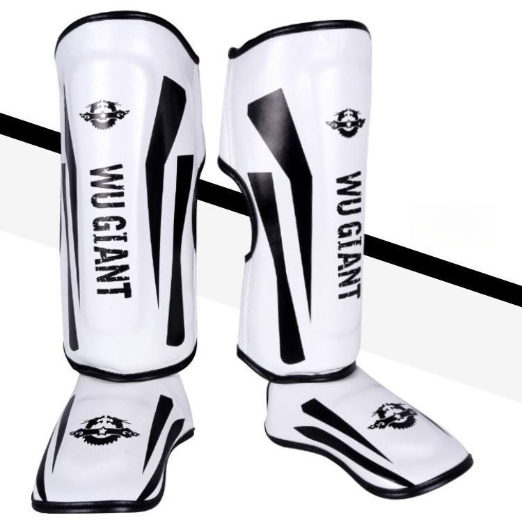 Ochraniacze nóg Muay Thai, Sanda Combat, Ochrona tylnej części stopy, Gruba ochrona piszczeli, Sprzęt do walki, Deska ochronna do nóg Taekwondo_voghion.com