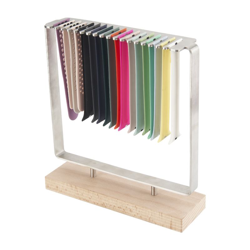 Kann 18 Uhrenarmbänder aufbewahren. Metallhalterung. Geeignet für AppleWatch-Armbänder. Bambushalterung. Uhrenarmband-Displayständer_voghion.com