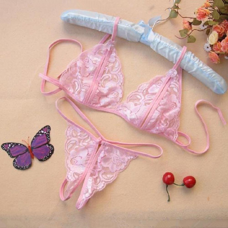 Frauen Dame Sexy Dessous Spitze Unterwäsche Nachtwäsche G-string Dessous Weibliche Unterwäsche Set frauen Bh Anzug Комплект_voghion.com
