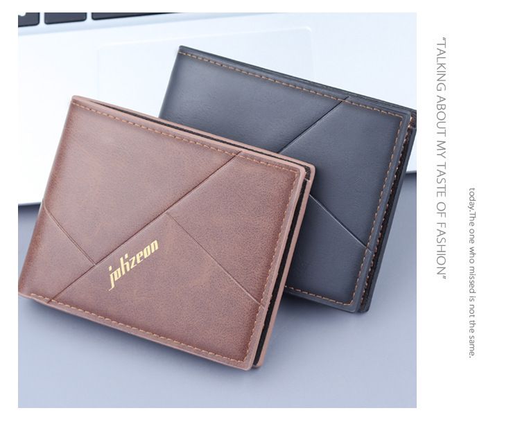 Men's Wallet, New Arrival Fashionable And Popular Personality Short Wallet, Card Holder Integrated Three-fold Wallet._voghion.com