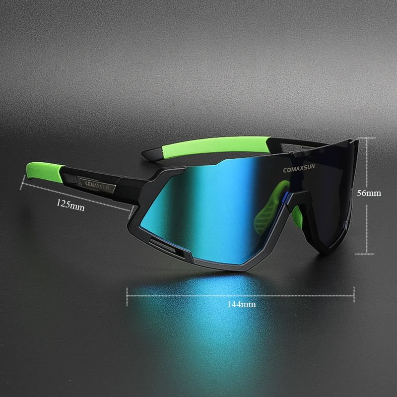 Comaxsun Professionelle polarisierte Fahrradbrille Fahrradsport Sunclasses UV400_voghion.com