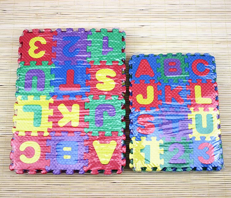 Giocattoli per bambini Giocattoli educativi per bambini Puzzle alfanumerico in schiuma da 36 pezzi, versione spessa_voghion.com