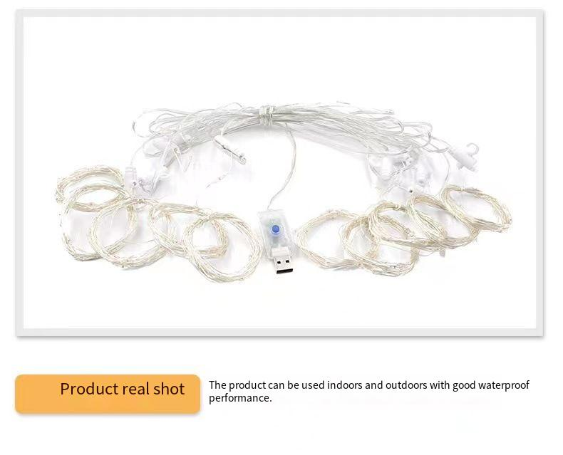 Guirlande lumineuse LED de 3 m en fil de cuivre, USB, 8 fonctions, petite guirlande lumineuse colorée pour Noël, ambiance décorative_voghion.com