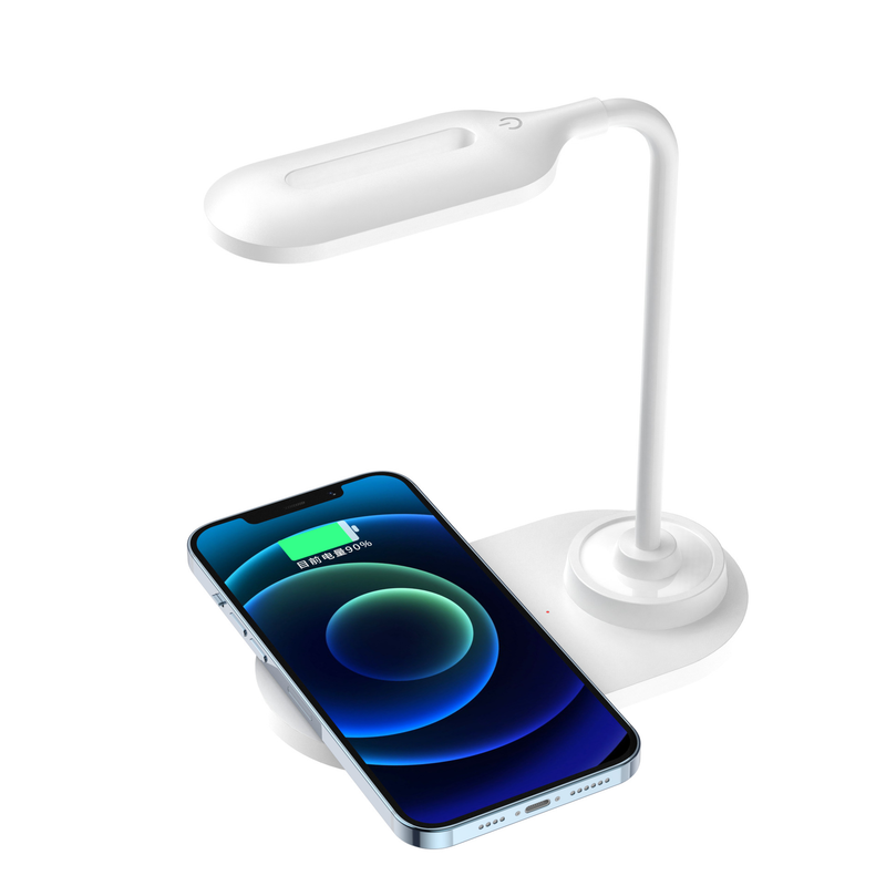 Nova lâmpada de mesa carregador sem fio pequena luz noturna presente carga rápida 15w proteção para os olhos lâmpada iluminação usb portátil_voghion.com