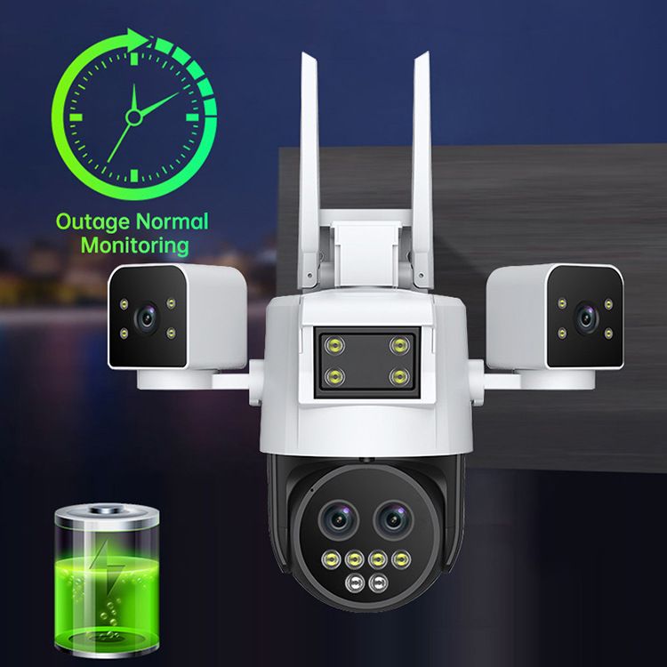 6MP WiFi/4G-beveiligingscamera voor buiten met slimme nachtzichtfunctie, 12x zoom, weergave op afstand, TF-kaartopslag en UPS-back-up_voghion.com