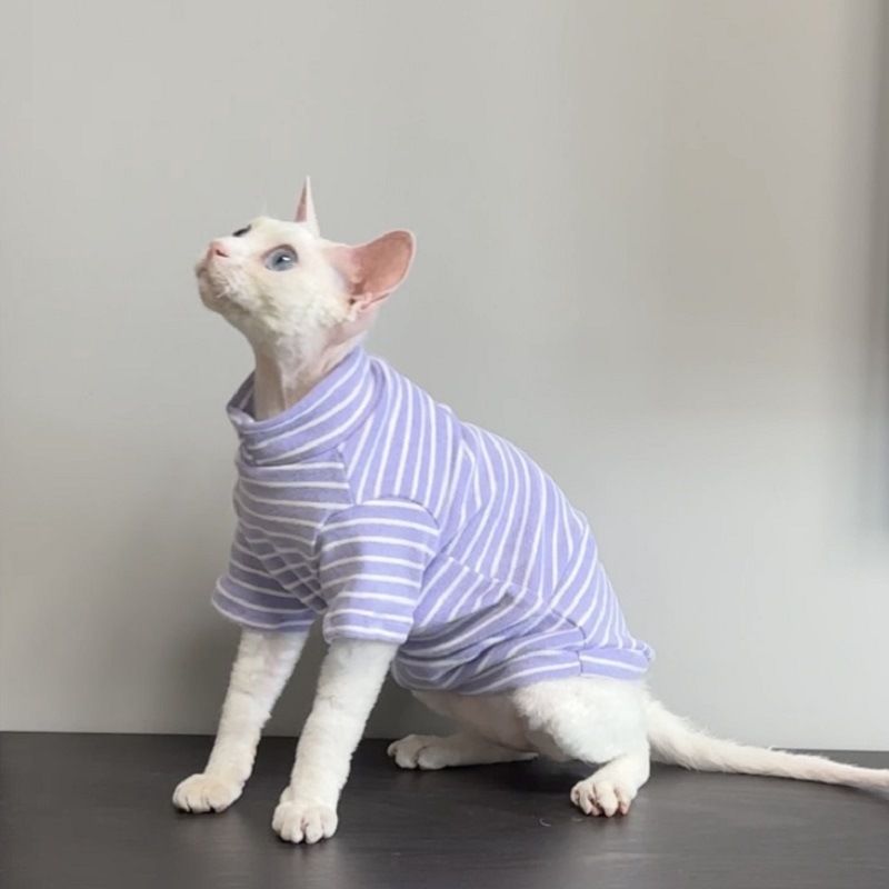 Sphynx Clothes Autumn Winter Style Hairless Devon Rex Cat Cold-Proof Warm Clothing_voghion.com