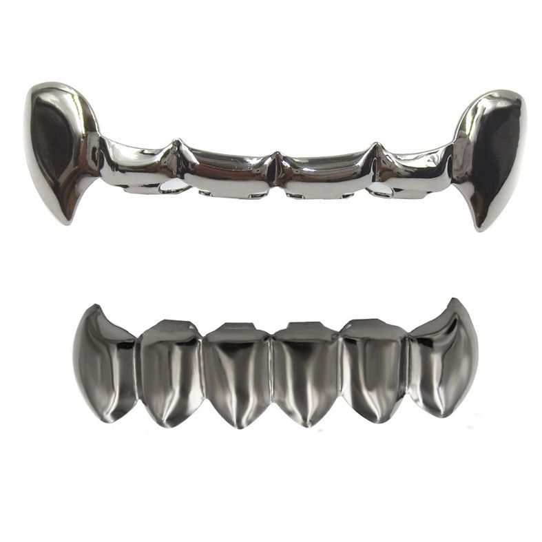 Hot Sale Gold Plated Hip Hop Braces Gold Plated Smooth Flat Teeth Hip Hop Gold Teeth_voghion.com