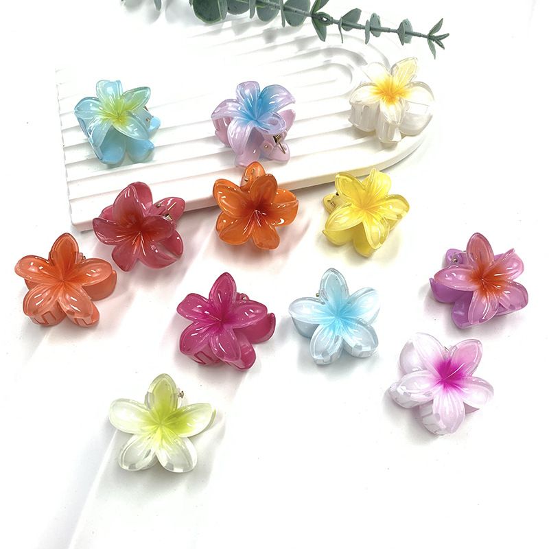 4 cm große Haarspangen in Eierform – bunte kleine Blumenhaarnadeln für Mädchen (süßes, frizzfreies, süßes Haar-Accessoire)_voghion.com