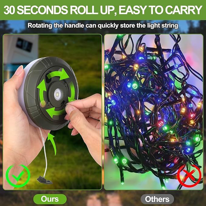 New LED USB Rechargeable Colorful String Tape Measure Storage Outdoor Atmosphere Tent Camping Light_voghion.com