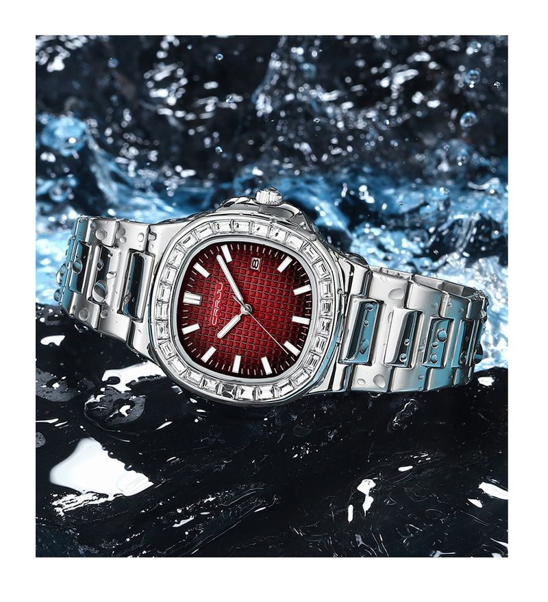 Elegante, quadratische, minimalistische Damenuhr mit Datumsanzeige, wasserdichtem Quarzwerk, modischer Freizeituhr für den Alltag_voghion.com