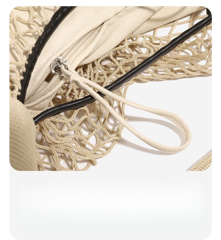 Nuova moda primavera ed estate, centinaia di colori, borsa a tracolla con design a cappuccio intrecciato in rete, casual, giornaliera, personalizzata, nicchia_voghion.com