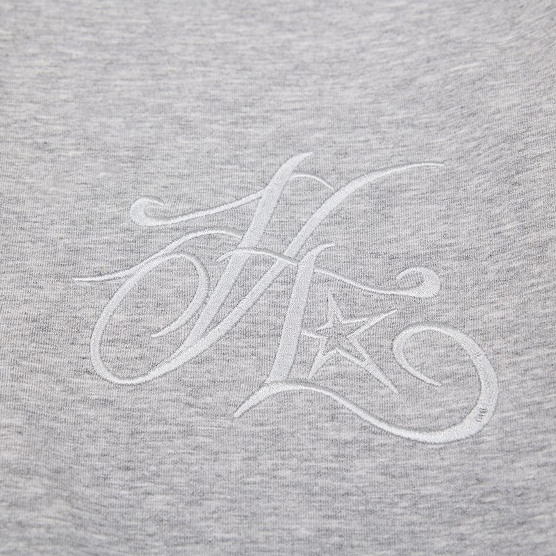 Felpa con bottoni e ricamo a lettere in tinta unita, stile casual da strada americano, semplice e versatile, lunga da uomo._voghion.com