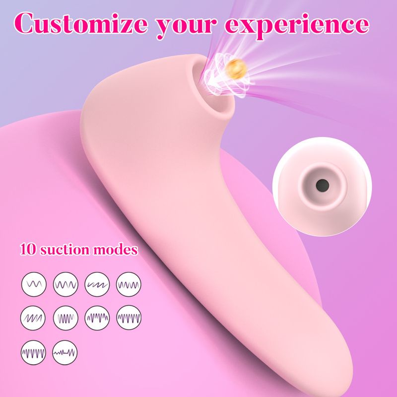 Silicone Vibrator 10 Speeds Female Masturbator Mini Device USB Rechargeable Clitoral Stimulator Sucking_voghion.com