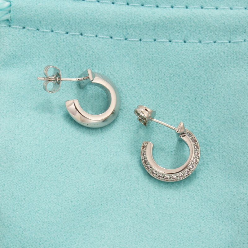 Unisex Inlaid With Dias High End Simple Trendy Earrings Niche Design_voghion.com