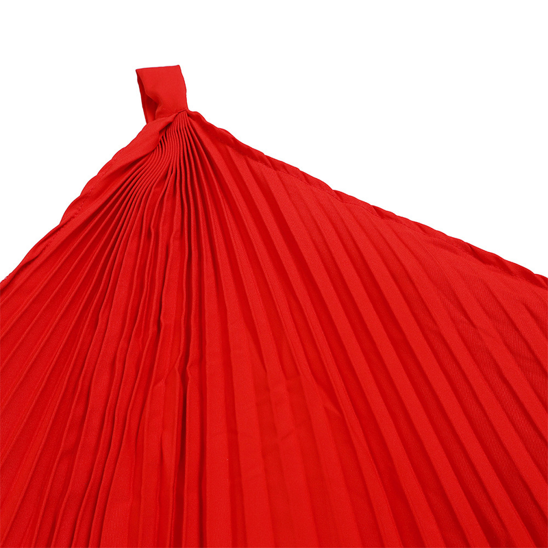 Women's with belt new fashion temperament slanted shoulders solid color pleated skirt hem _voghion.com