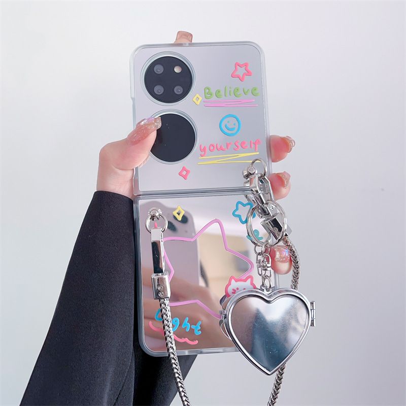 syct Mirror English Star Suitable For Huawei P50 Folding Screen Phone Case Pocket 2 Protective Cover_voghion.com