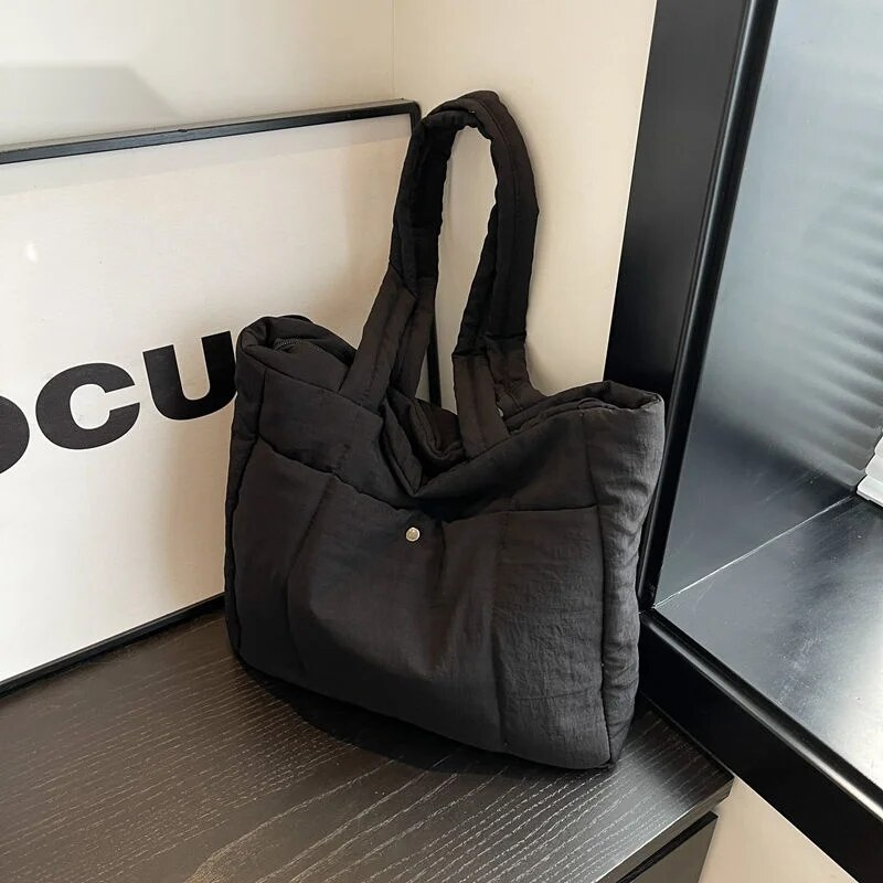 Borsa tote popolare per pendolari di grande capacità autunno/inverno 2024, nuova borsa a tracolla versatile in stile occidentale e per il tempo libero_voghion.com