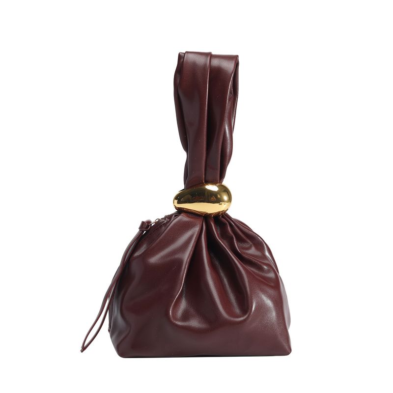 Niche Design Wrinkled Cloud 2025 Trendy Fashion Bucket For Women Light 2025 Handheld Zongzi Bag_voghion.com